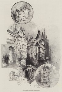 Noen litterære landemerker i Edinburgh av Herbert Railton